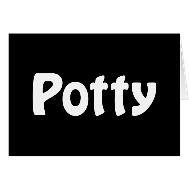 Potty Card (Vorderseite (Horizontal))