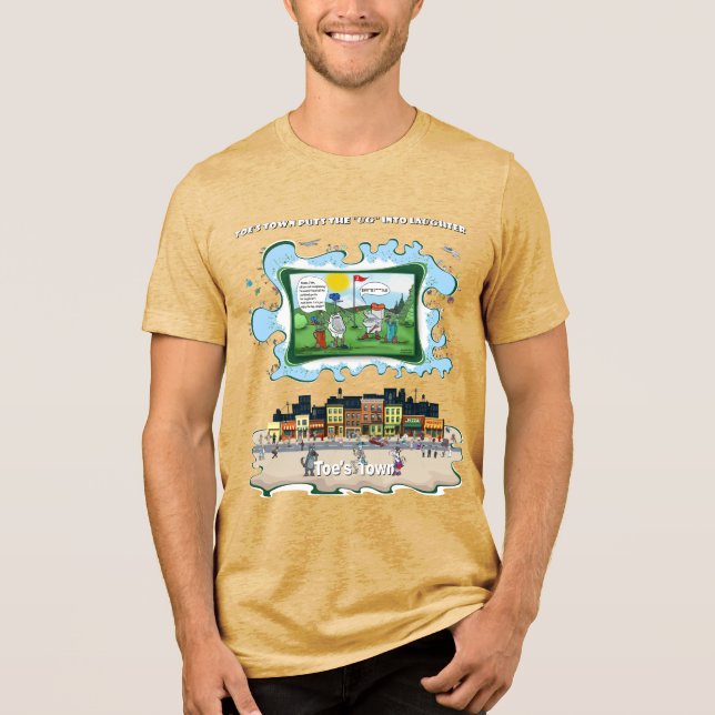 Potty Mund | Satirisches Humor Tri-Blend Shirt (Vorderseite)