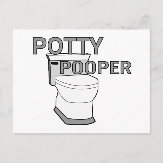 Potty Pooper Postkarte (Vorderseite)
