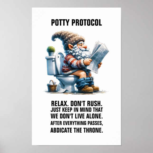 POTTY-PROTOKOLL POSTER (Vorne)