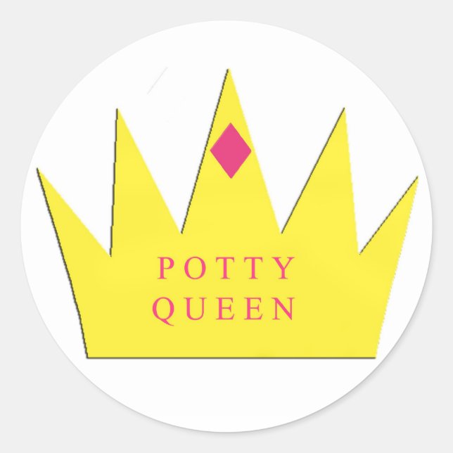 Potty Queen Sticker (Vorderseite)