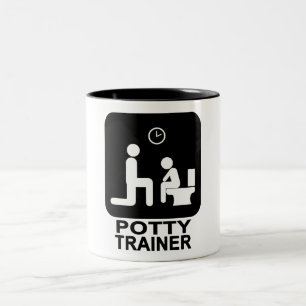 Potty-Trainer-Tasse - Weiß Zweifarbige Tasse