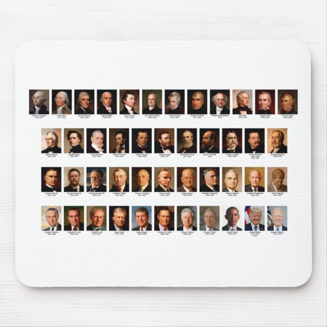 POTUS Portraits Mousepad (Vorne)
