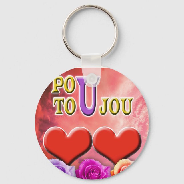 Pou Toujou Schlüsselanhänger (Vorderseite)