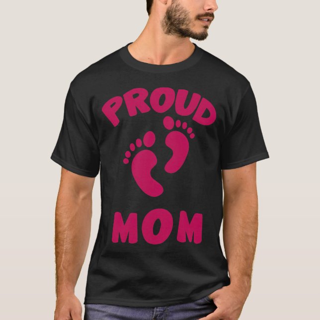 poud mom proud, mom, dad, army, gift idea, veteran T-Shirt (Vorderseite)