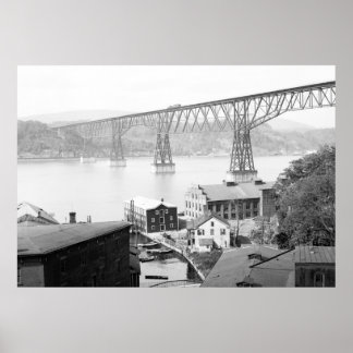 Poughkeepsie Bridge, 1904 Poster