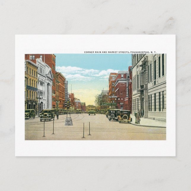 Poughkeepsie, NY Postkarte (Vorderseite)