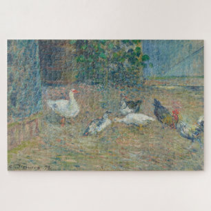 Poulailler à la maison rouge, Pontoise by Pissarro Puzzle