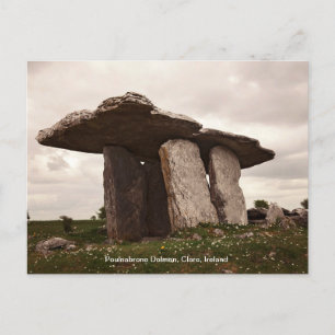 Poulnabrone Dolmen Portal Tomb Ireland Postcard Postkarte