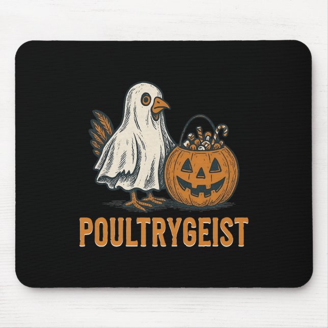 Poultrygeist Chicken Ghost Pumpkin Kostüm Hallowe Mousepad (Vorne)