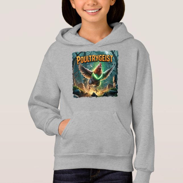 Poultrygeist Illustration Combo Kreatur Witzig Hoodie (Vorderseite)