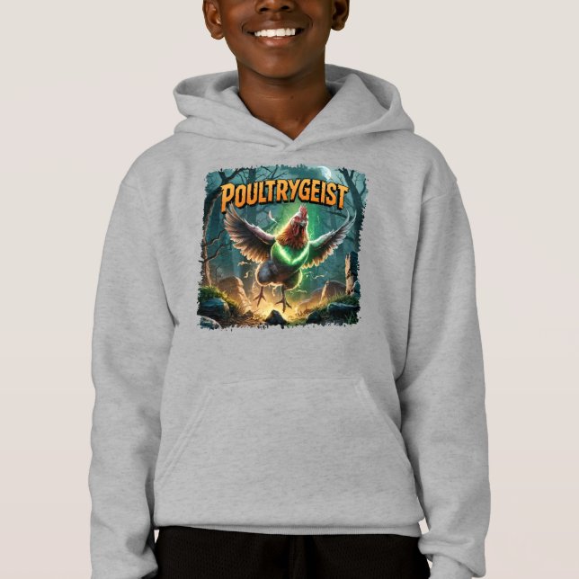 Poultrygeist Illustration Combo Kreatur Witzig Hoodie (Vorderseite)