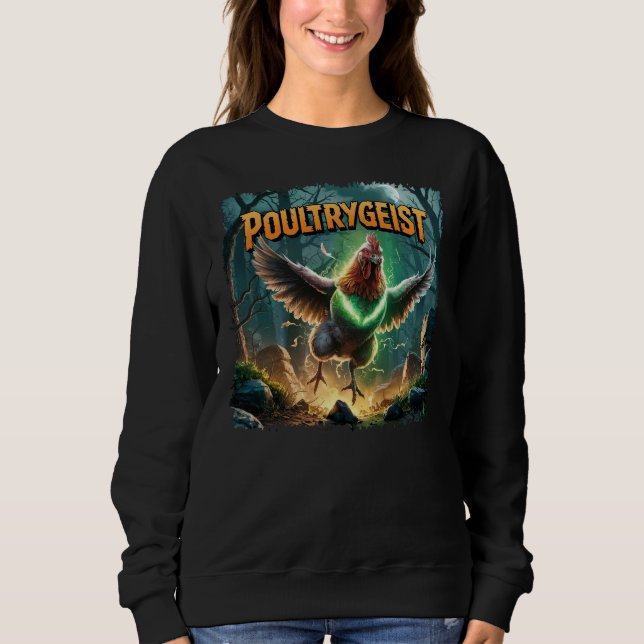 Poultrygeist Illustration Combo Kreatur Witzig Sweatshirt (Vorderseite)