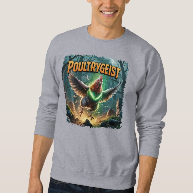 Poultrygeist Illustration Combo Kreatur Witzig Sweatshirt (Vorderseite)