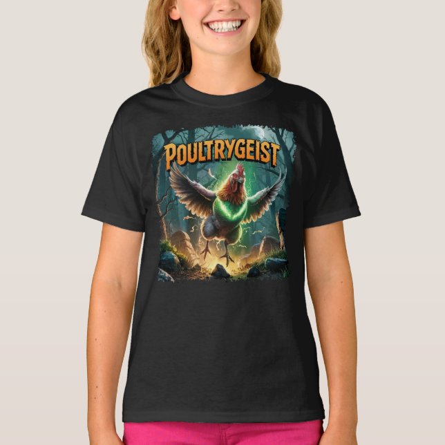 Poultrygeist Illustration Combo Kreatur Witzig T-Shirt (Vorderseite)