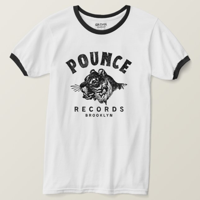 Pounce Platten Brooklyn Ringer T - Shirt (Design vorne)