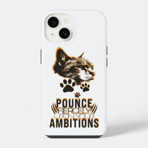 Pounce Sammlung Motivation für Katzen Liebhaber iPhone 14 Hülle
