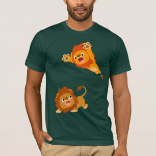 Pouncing und Punced! Cartoon Lions T - Shirt