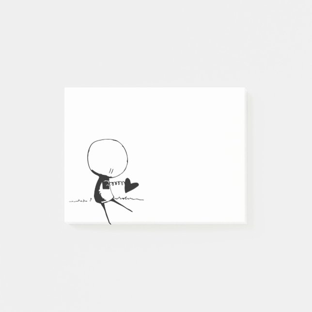 Poundherz Doodle Boy Post-it Klebezettel (Vorderseite)