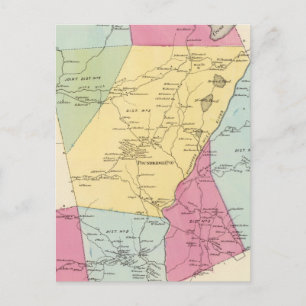 Poundridge, Stadt Postkarte