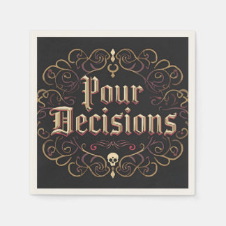 Pour Decisions Servietten - Party Dekoration