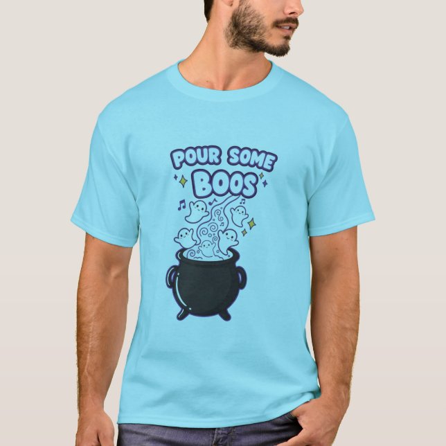 Pour some Boos T - Shirt | Funny Halloween Ghost T (Vorderseite)
