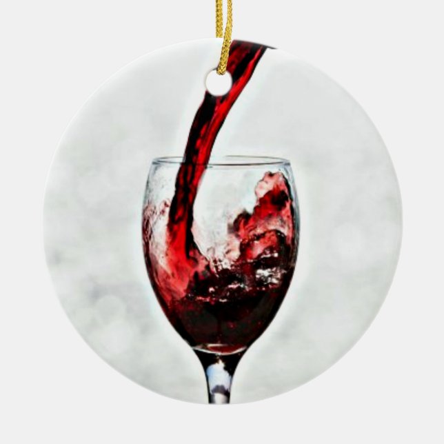 **POUR that WEIN** CHRISTMAS ORNAMENT (Vorne)
