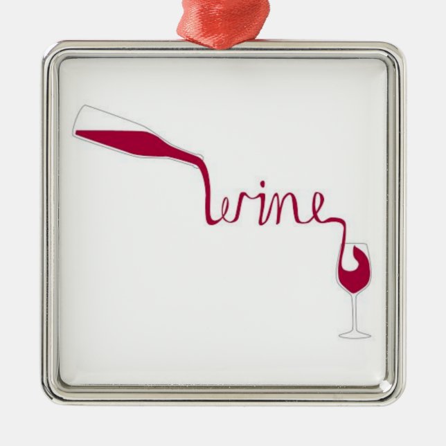 **POUR that WEIN** CHRISTMAS ORNAMENT (Vorne)