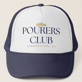 Pourers Club Trucker Hat – Glasses Row Truckerkappe
