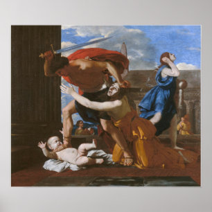 Poussin - Das Massaker an Unschuldigen Poster