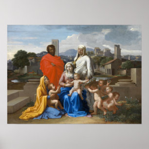Poussin - Heilige Familie Poster