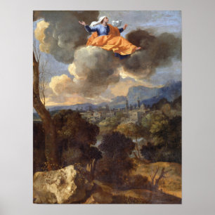 Poussin - Heilige Rita von Cascia Poster