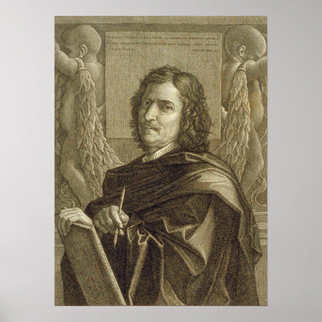 Poussin - Selbstportrait Poster (Vorne)