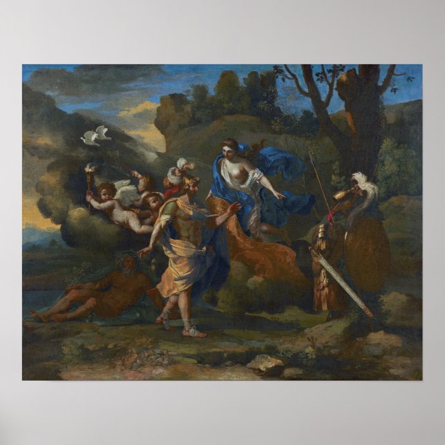 Poussin - Venus zeigt ihre Waffen Poster (Vorne)