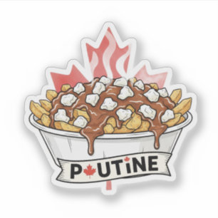 Poutine Aufkleber