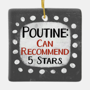 Poutine-Bewertung 5 Sterne Ornament