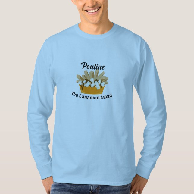 Poutine, der kanadische Salat - Basic Long Sleeve  T-Shirt (Vorderseite)