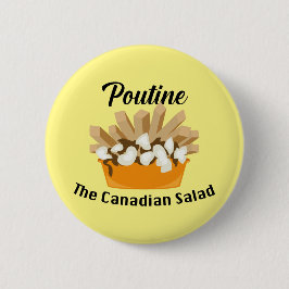 Poutine, der kanadische Salat - Round Button