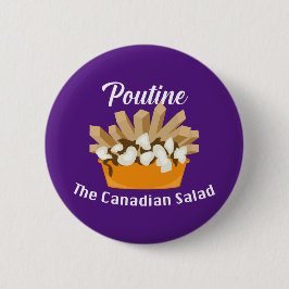 Poutine, der kanadische Salat - Round Button