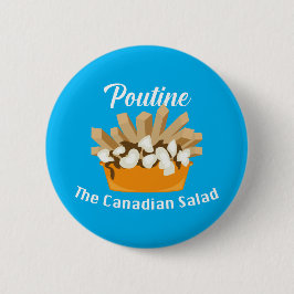 Poutine, der kanadische Salat - Round Button