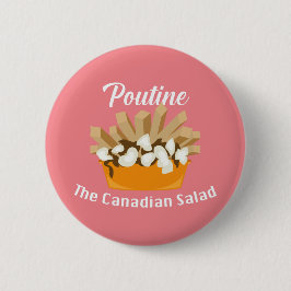 Poutine, der kanadische Salat - Round Button