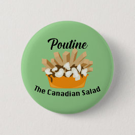 Poutine, der kanadische Salat - Round Button