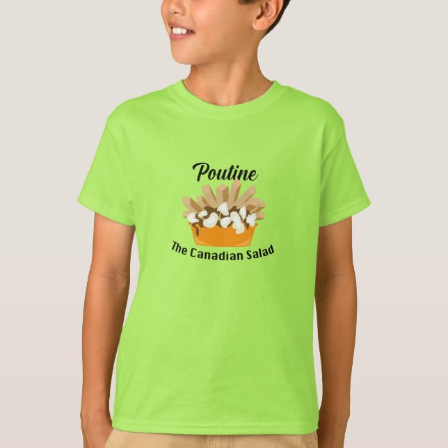 Poutine, Kanadischer Salat - Kids' Basic T - Shirt (Vorderseite)