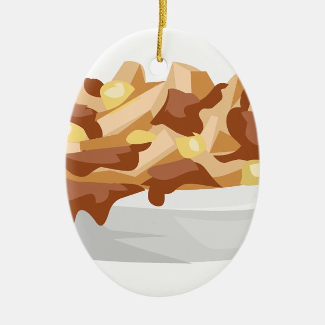 Poutine Keramikornament (Vorne)