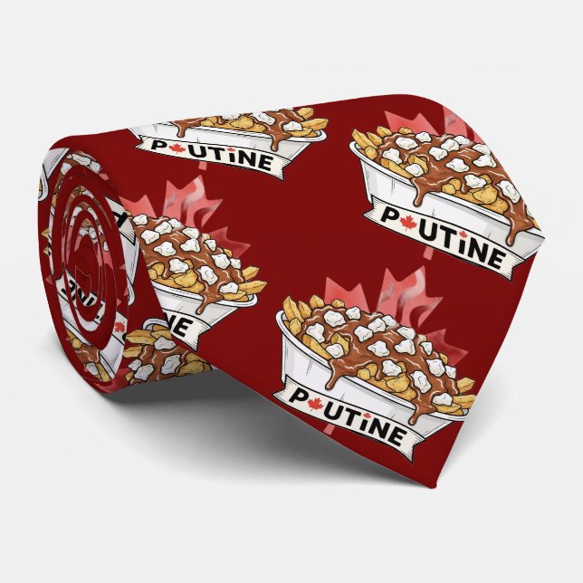 Poutine Krawatte (Gerollt)