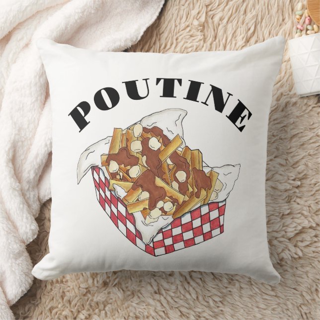 Poutine Quebec Canada Canadian Food French Fries Kissen (Decke)