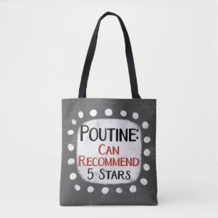 Poutine Review 5 Stars Tote Bag