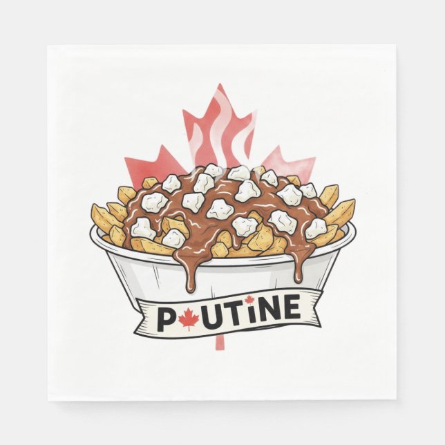 Poutine Serviette (Vorderseite)