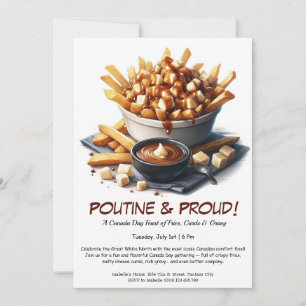 Poutine & Stolz – Canada Day-Essenparty-Einladung Einladung