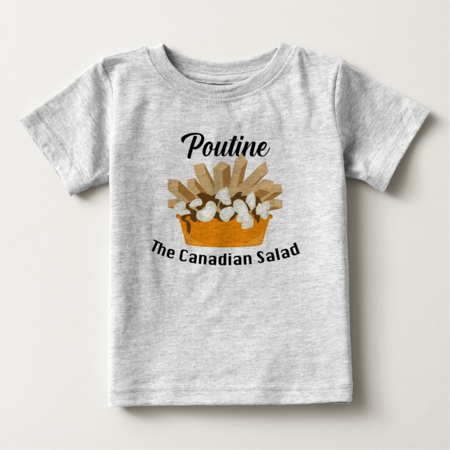 Poutine, The Canadian Salad - Baby Fine Jersey T-S T-shirt (Vorderseite)